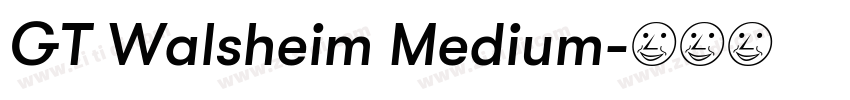 GT Walsheim Medium字体转换